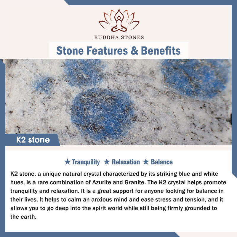 Buddha Stones Let The Past Go Blue Series Calm Tranquility Bracelet - image 16