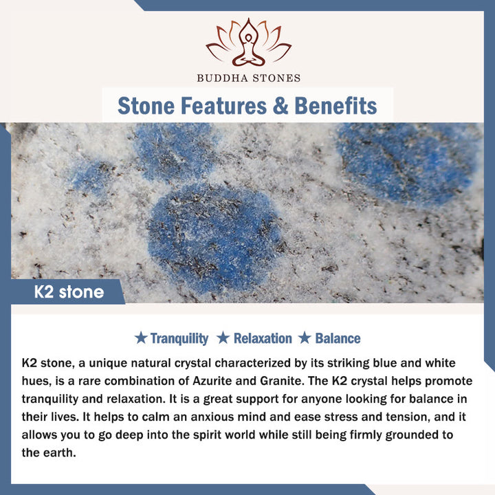 Buddha Stones Let The Past Go Blue Series Calm Tranquility Bracelet - image 16