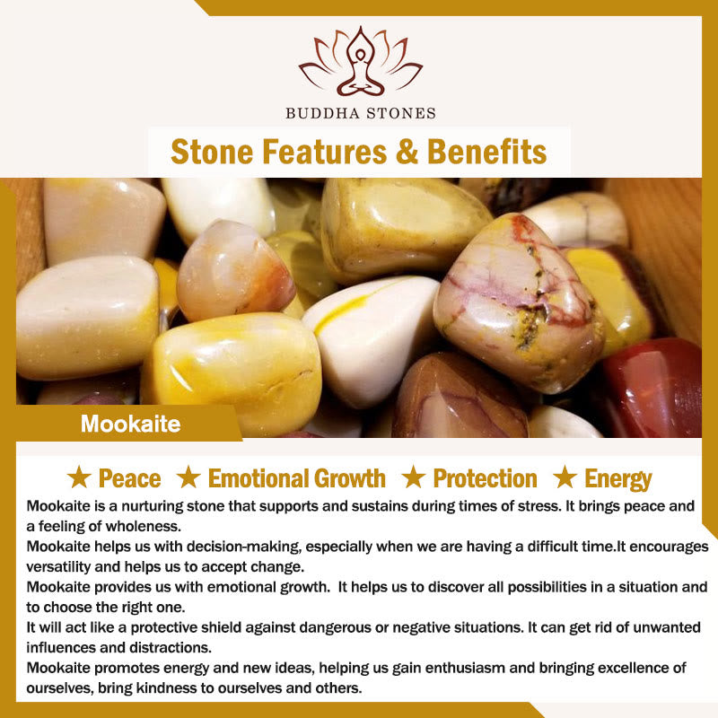 Buddha Stones Boost Vitality Warm Color Series Positive Courage Bracelet - image 22