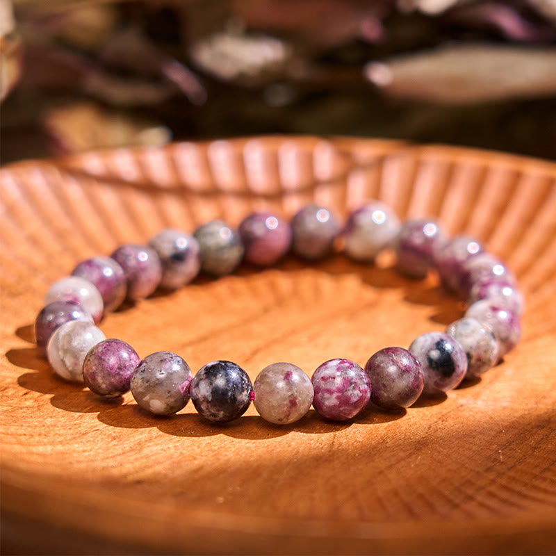 Buddha Stones Boost Vitality Warm Color Series Positive Courage Bracelet - Plum Blossom Tourmaline(Wrist Circumference: 14-16cm) - image 35