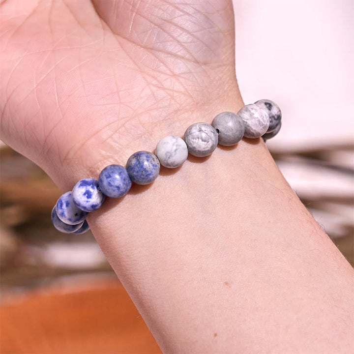 Buddha Stones Restores Calmness Cool Color Series Love Tranquility Bracelet - image 57