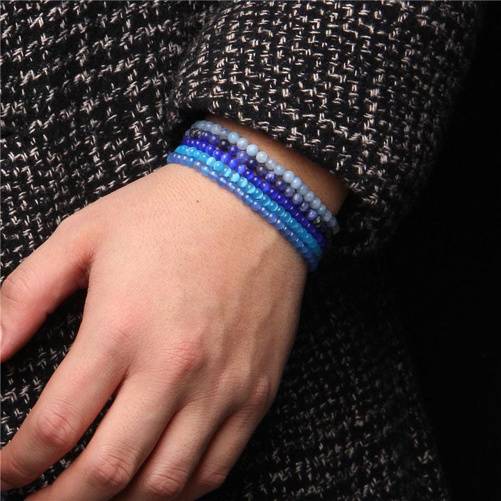 Buddha Stones 4mm Various Stone Crystal Mini Beads Healing Bracelet - image 65