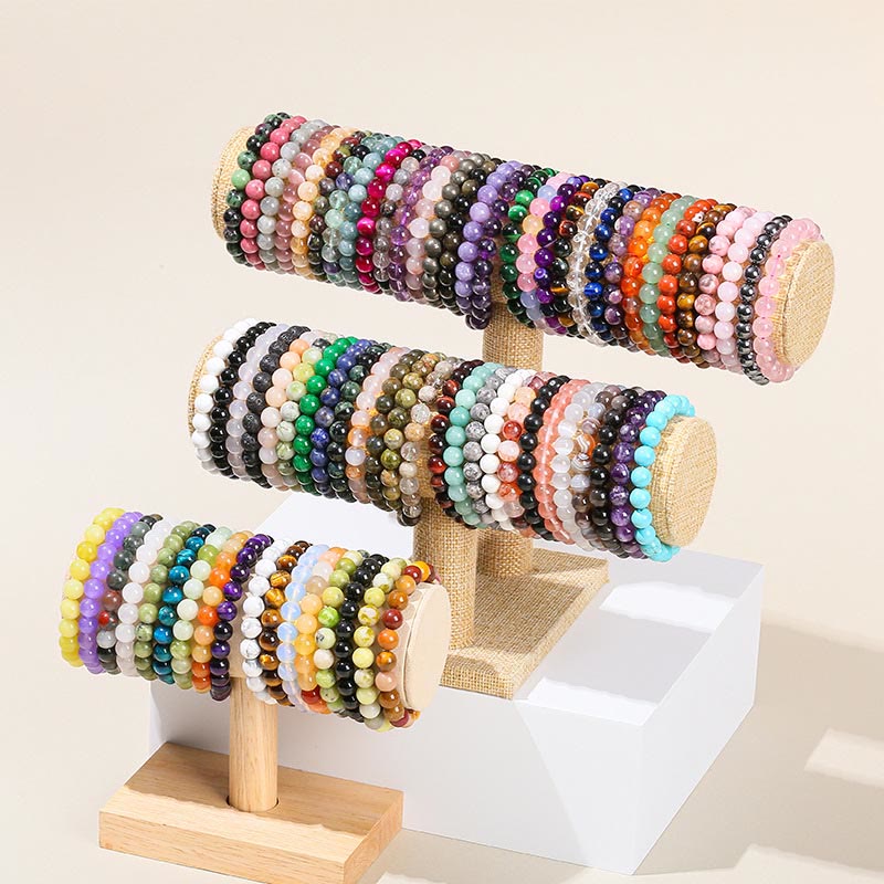 Buddha Stones Various Crystal Stone Amethyst Green Aventurine Rose Quartz Healing Bracelet - image 1