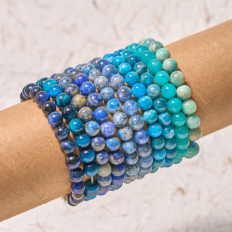 Buddha Stones Let The Past Go Blue Series Calm Tranquility Bracelet - image 1