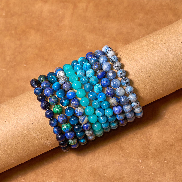 Buddha Stones Let The Past Go Blue Series Calm Tranquility Bracelet - image 0