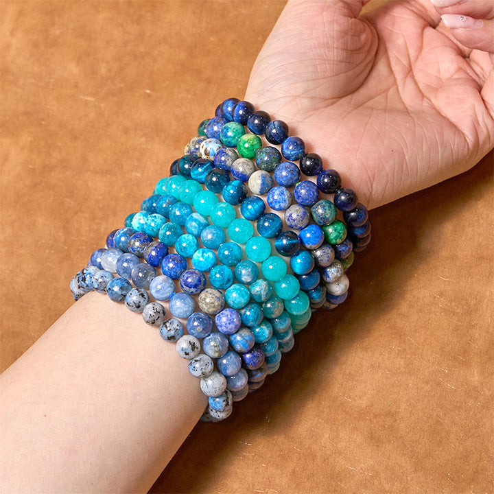 Buddha Stones Let The Past Go Blue Series Calm Tranquility Bracelet - image 2