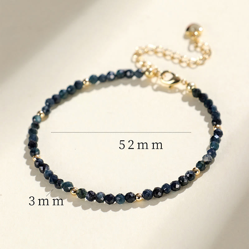 Buddha Stones Indicolite Tourmaline Copper Beads Wisdom Bracelet - image 11