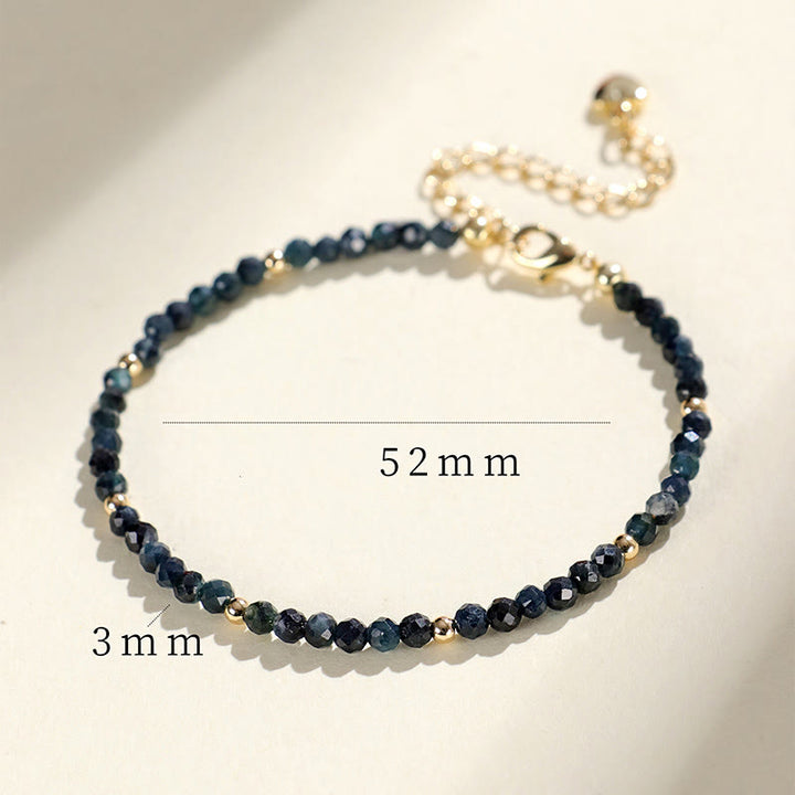 Buddha Stones Indicolite Tourmaline Copper Beads Wisdom Bracelet - image 11