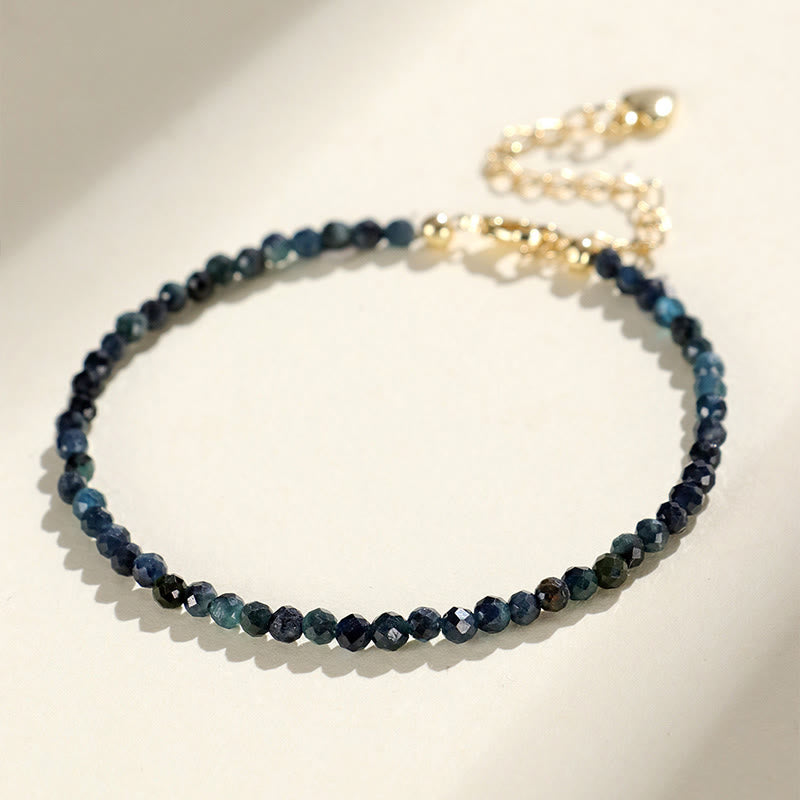 Buddha Stones Indicolite Tourmaline Copper Beads Wisdom Bracelet - image 2