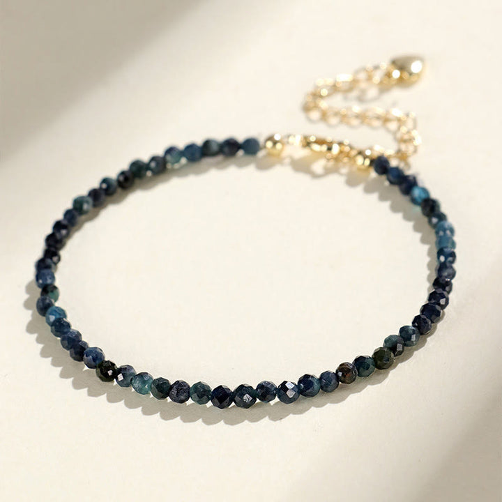 Buddha Stones Indicolite Tourmaline Copper Beads Wisdom Bracelet - image 2