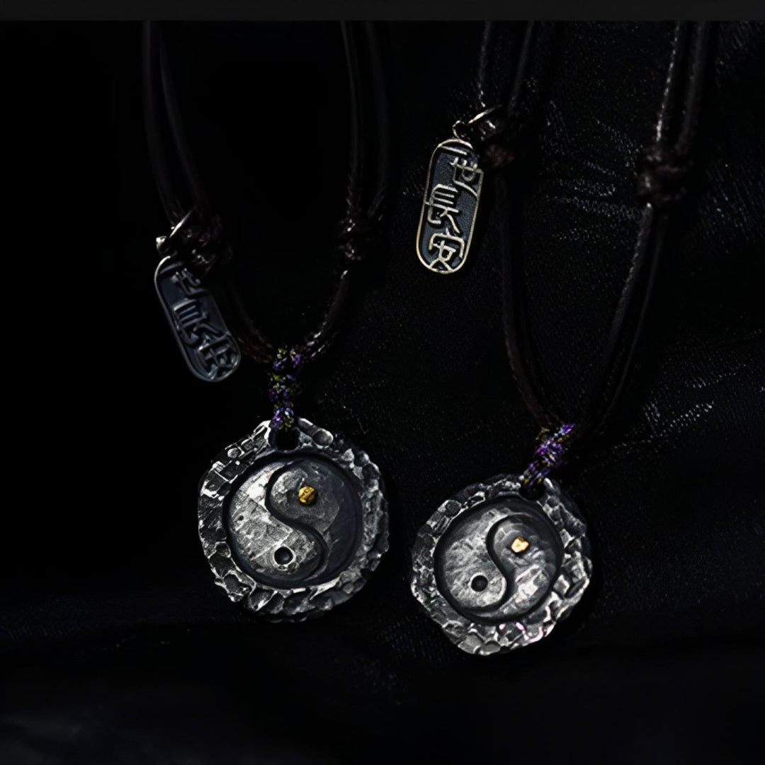 Buddha Stones 999 Sterling Silver Tai Chi Yin Yang Design Harmony Necklace Pendant - image 11