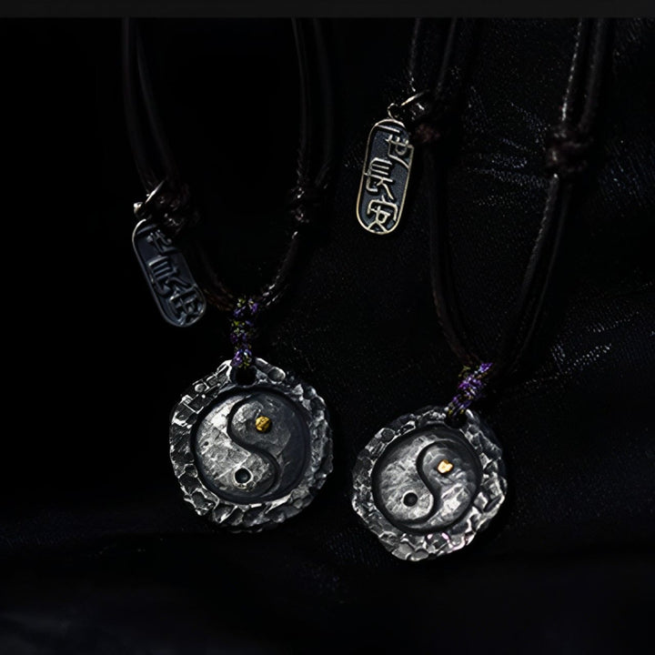 Buddha Stones 999 Sterling Silver Tai Chi Yin Yang Design Harmony Necklace Pendant - image 11