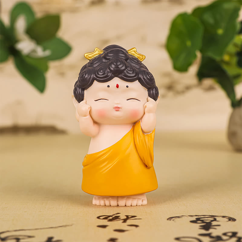 Buddha Stones Meditation Lotus Amitabha Buddha Resin Statue Compassion Home Decoration - Standing Buddha 3.6*3.1*6.4cm - image 15