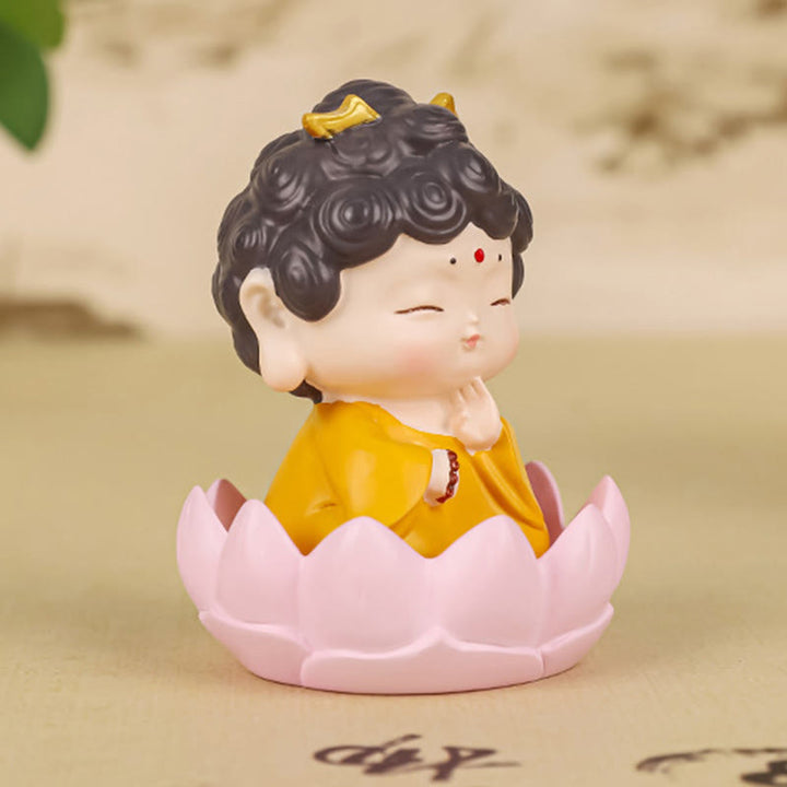 Buddha Stones Meditation Lotus Amitabha Buddha Resin Statue Compassion Home Decoration - image 2