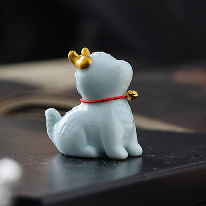 Buddha Stones Dragon Bell Healing Ceramic Incense Burner Desk Decoration - image 14