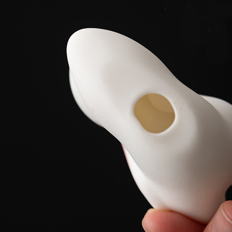 Buddha Stones Flying Rabbit Bamboo Mat Healing Ceramic Incense Burner Desk Decoration - image 17