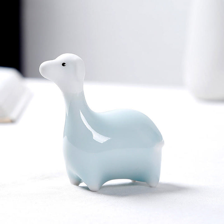 Buddha Stones Chinese Zodiac Ceramic Tea Pet Home Decoration - image 30