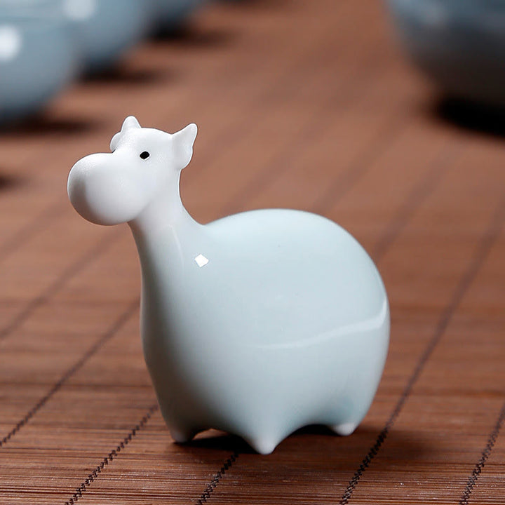 Buddha Stones Chinese Zodiac Ceramic Tea Pet Home Decoration - image 21