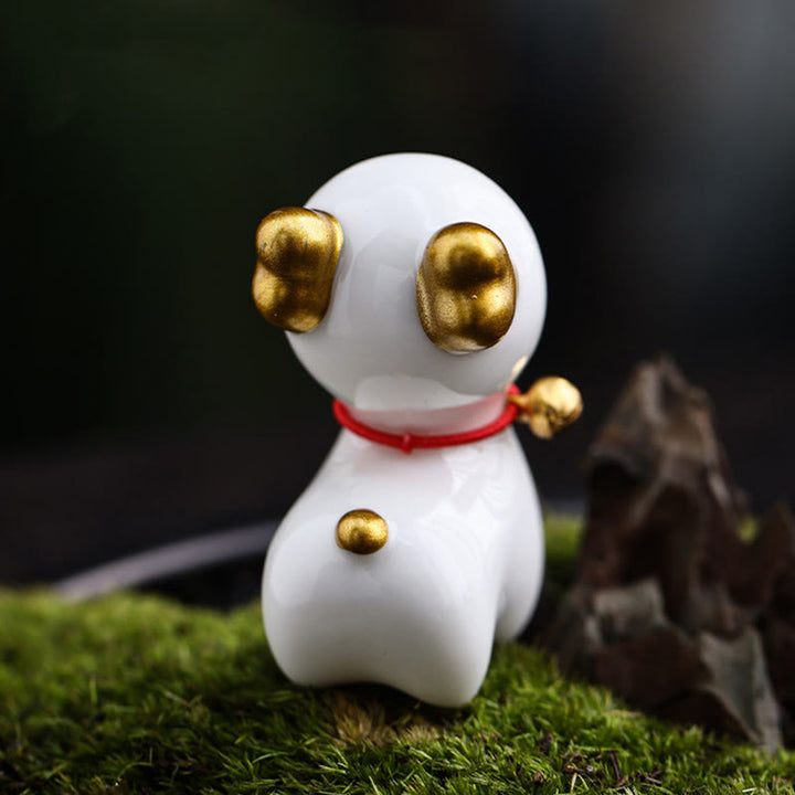 Buddha Stones Mini Deer Tea Pet Ceramic Home Desk Figurine Decoration - image 5