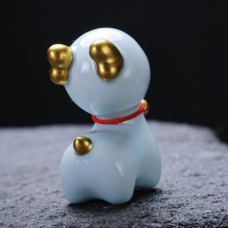 Buddha Stones Mini Deer Tea Pet Ceramic Home Desk Figurine Decoration - image 10