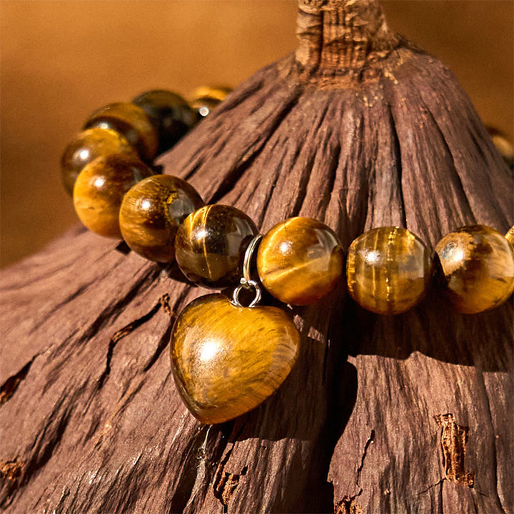 Buddha Stones Various Crystal Green Aventurine Love Heart Balance Bracelet - image 23