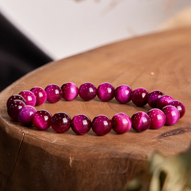 Buddha Stones Red Tiger Eye Calm Bracelet - image 2