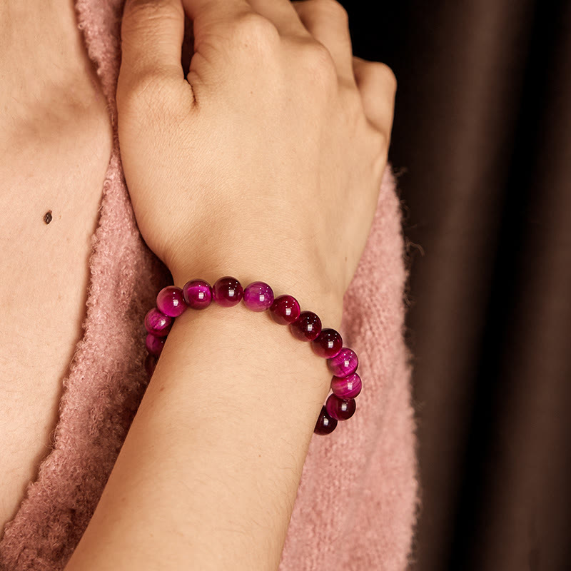 Buddha Stones Red Tiger Eye Calm Bracelet - image 2