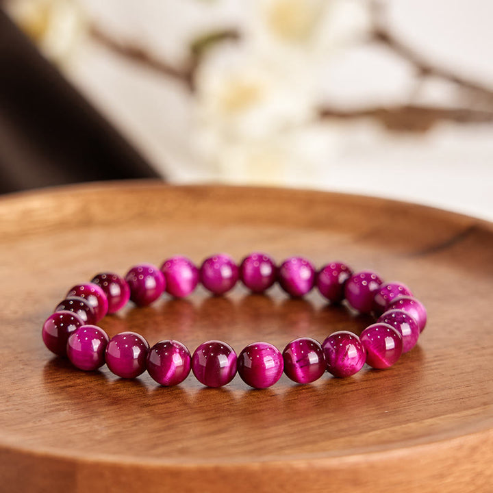 Buddha Stones Red Tiger Eye Calm Bracelet - image 3