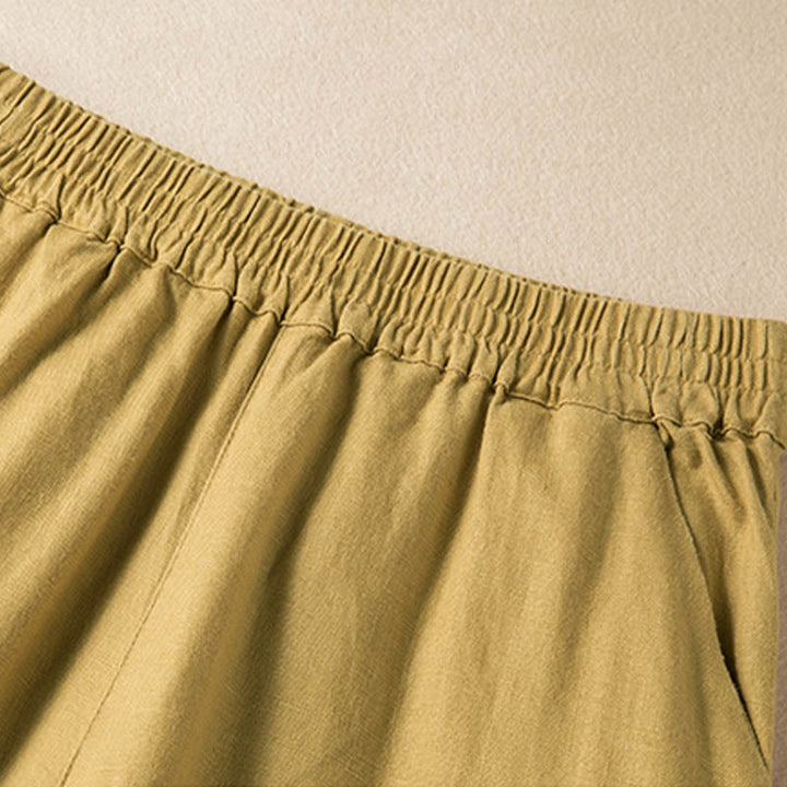 Buddha Stones Casual Solid Color Women's Wide Leg Pants With Pockets - image 27
