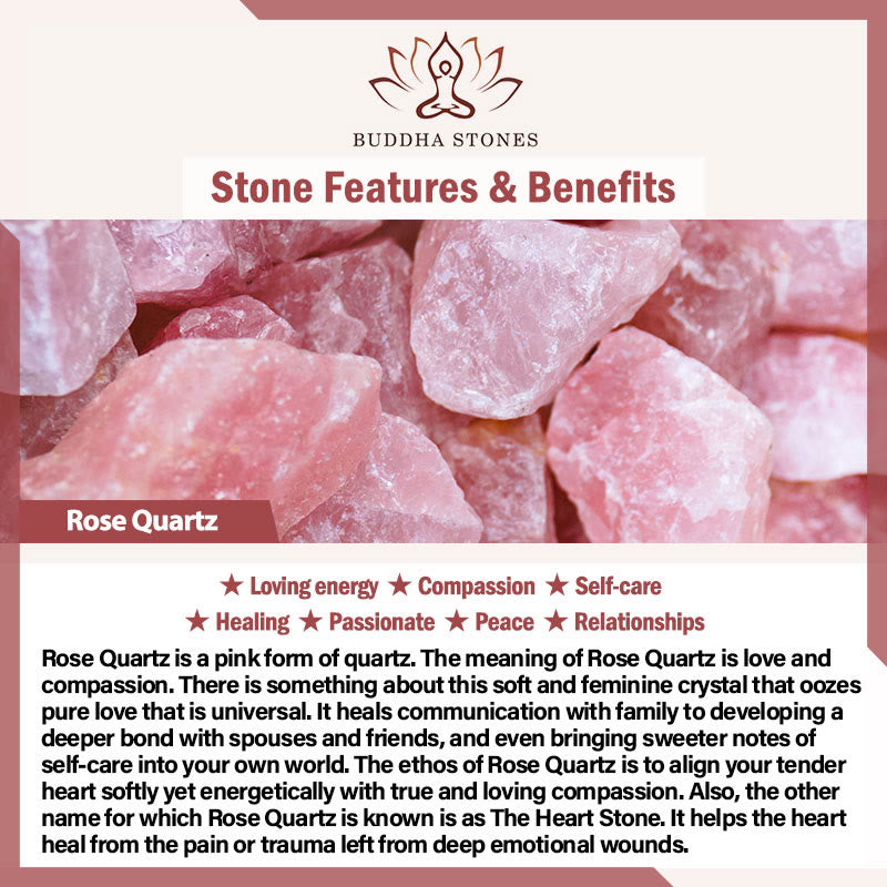 Buddha Stones Natural Rose Quartz Hollow Love Heart Caring Necklace Pendant - image 5