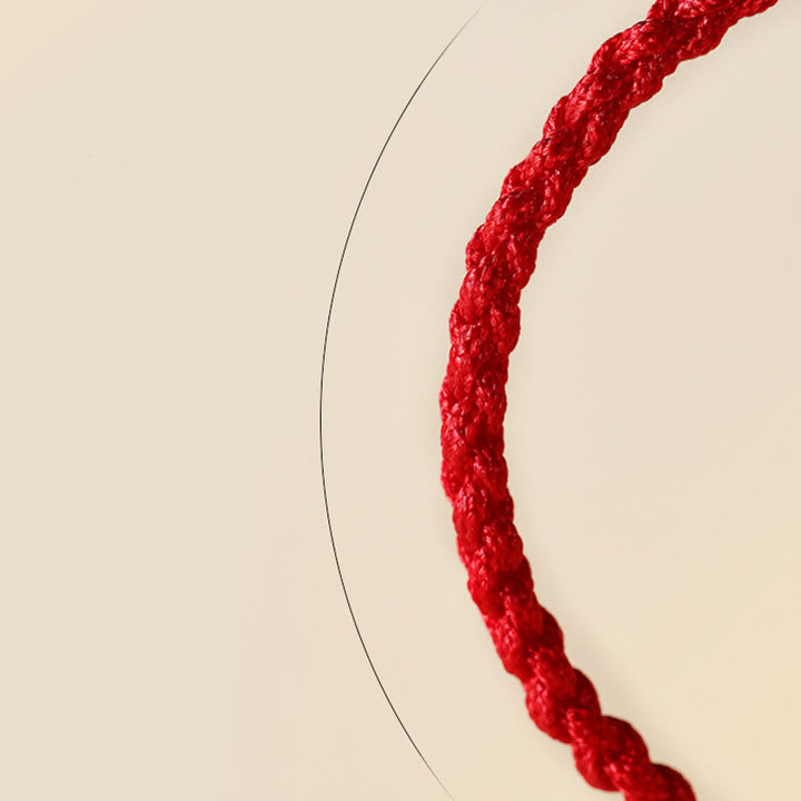 Buddha Stones Hetian Jade Black Onyx Red Agate Bead Luck Braided Bracelet - image 14