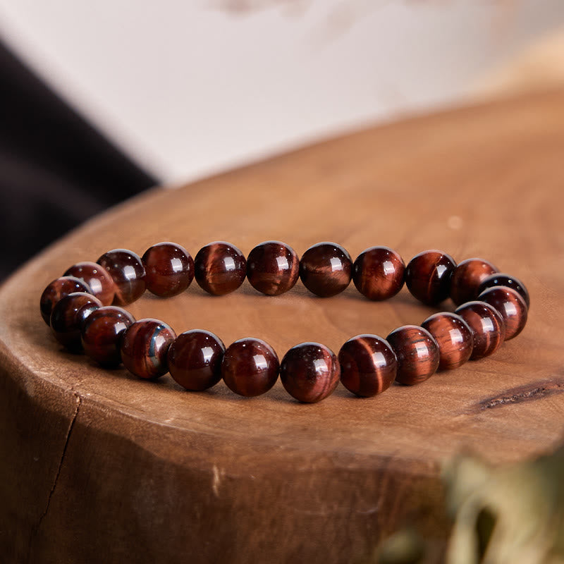 Buddha Stones Natural Tiger Eye Healing Bead Bracelet - 8mm - image 0