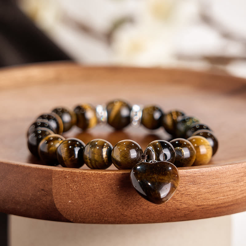 Buddha Stones Various Crystal Green Aventurine Love Heart Balance Bracelet - image 1