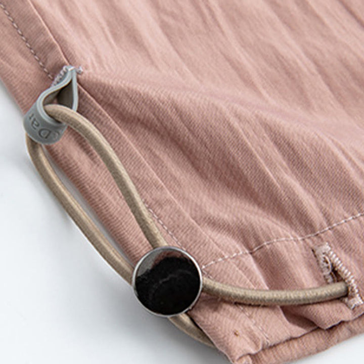 Buddha Stones Casual Plain Loose High elastic belly support Women's Viscose Wide Leg Pants With Pockets - image 15