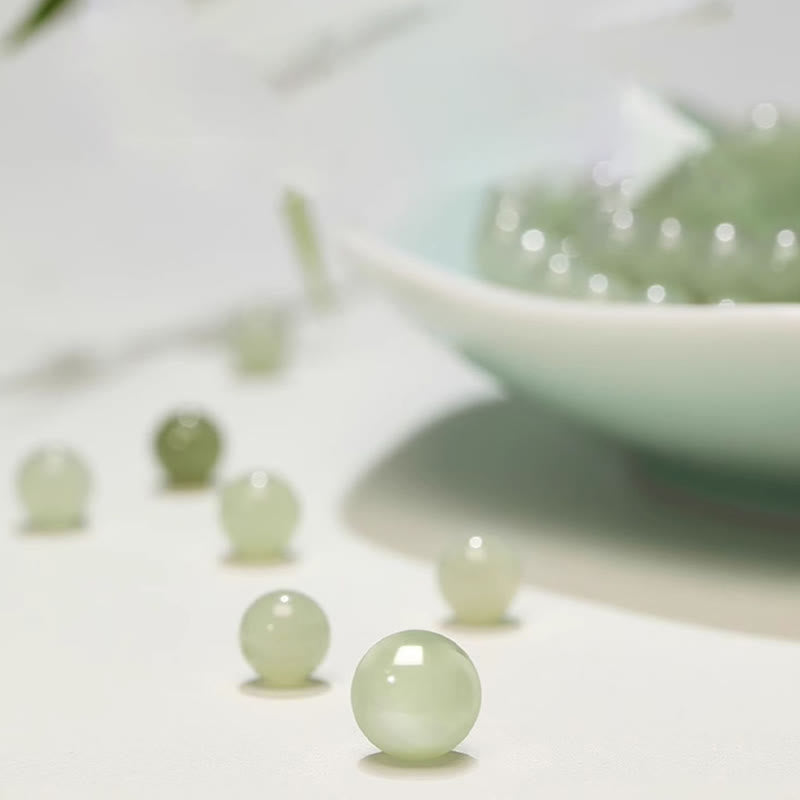 Buddha Stones Natural Hetian Jade Agate Rabbit Copper Coin Luck Bracelet - image 7