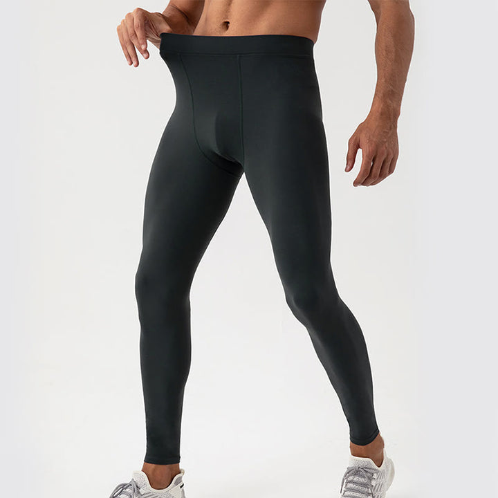 Buddha Stones Plain High Waist Elastic Breathable Sports Men's Leggings Pants - DarkGray - US/UK/AU44，EU54 (2XL) - image 16