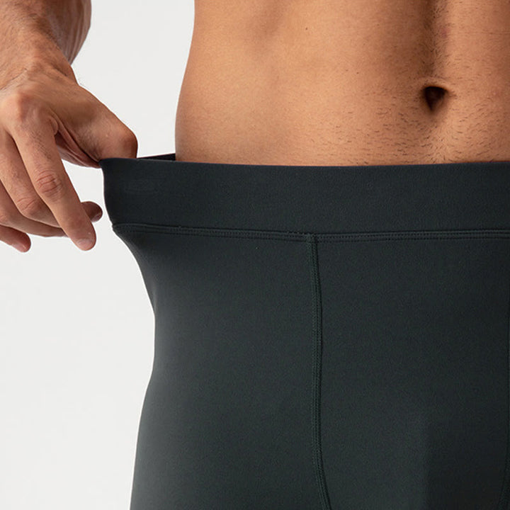 Buddha Stones Plain High Waist Elastic Breathable Sports Men's Leggings Pants - image 24