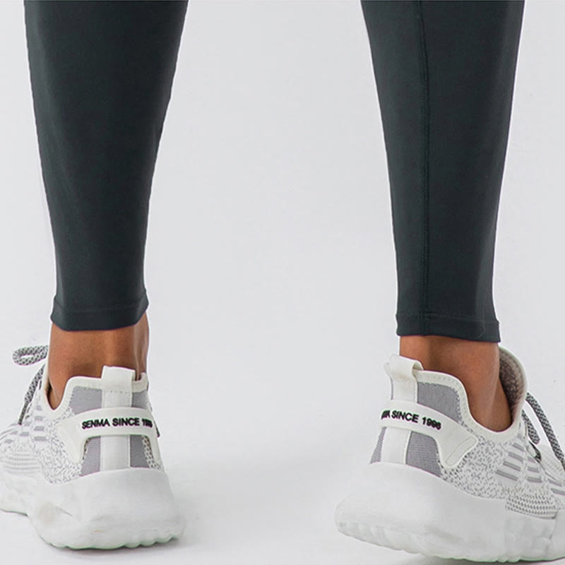 Buddha Stones Plain High Waist Elastic Breathable Sports Men's Leggings Pants - image 27