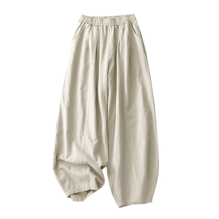 Buddha Stones Casual Plain 7-8 Length Women's Harem Pants With Pockets - image 2