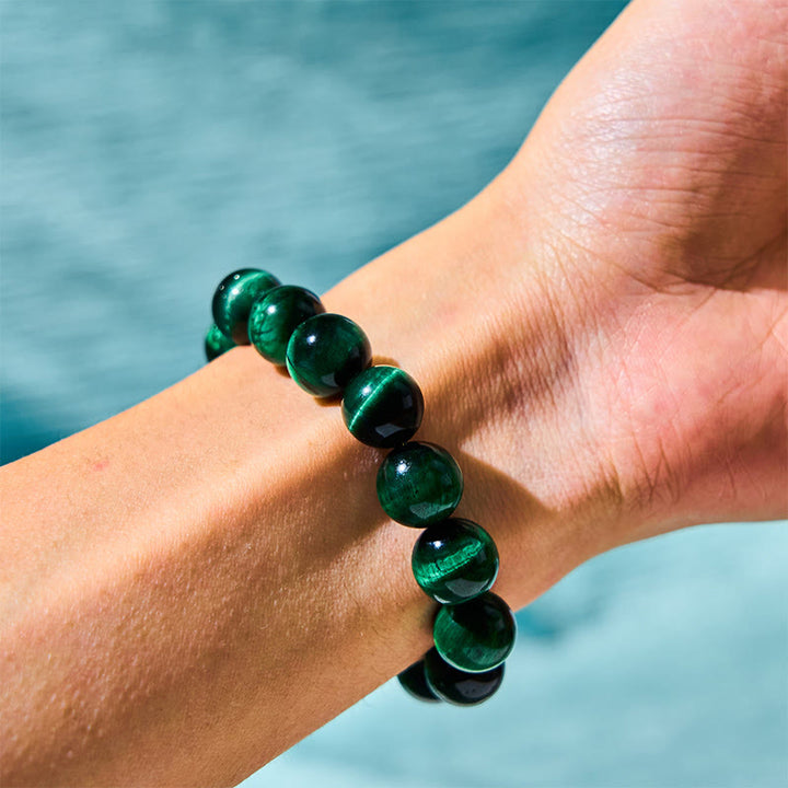 Buddha Stones Tiger Eye Growth Healing Energy Bracelet - image 0