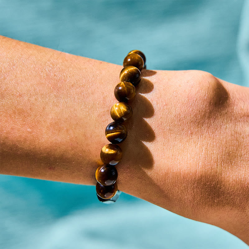 Buddha Stones Natural Black Tourmaline Tiger Eye Positive Bracelet - image 2