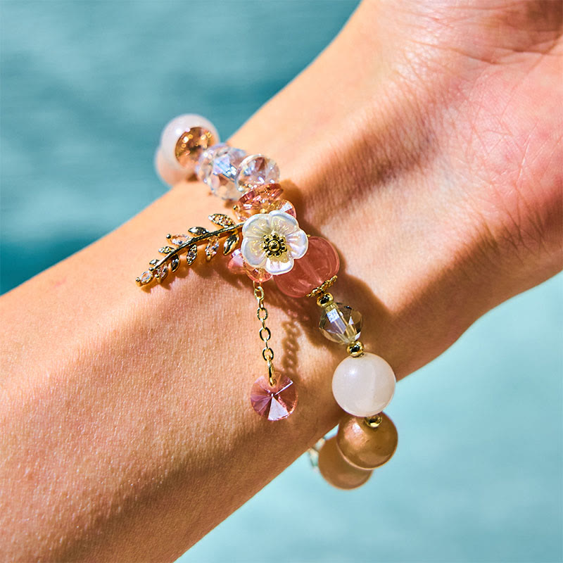 Buddha Stones Blue Crystal Amethyst Sun Stone Green Aventurine Healing Bracelet - image 1