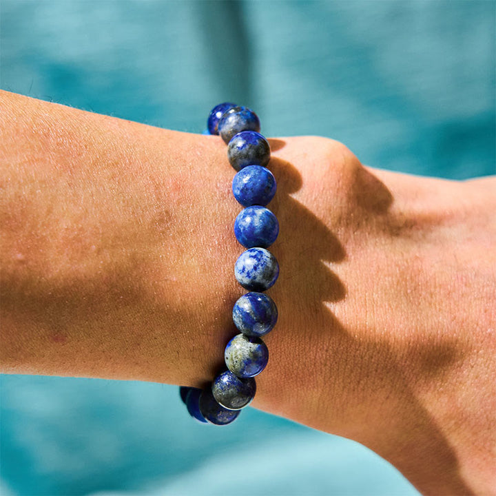 Buddha Stone Lazurite Self Care Positive Bracelet - image 3
