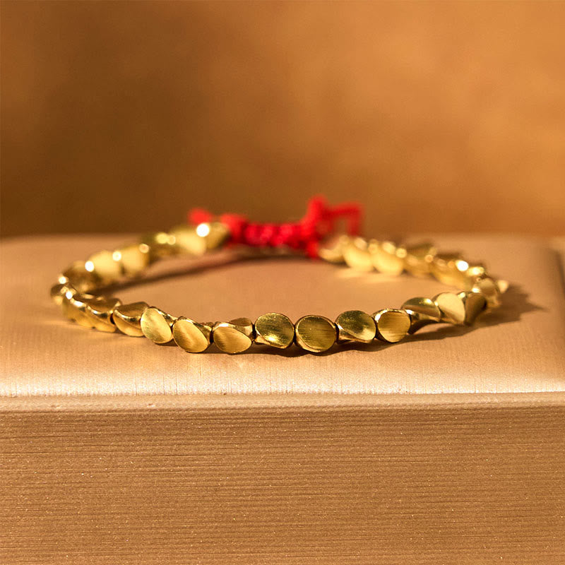 Buddha Stones Tibetan Copper Beads Healing Luck Bracelet - image 2