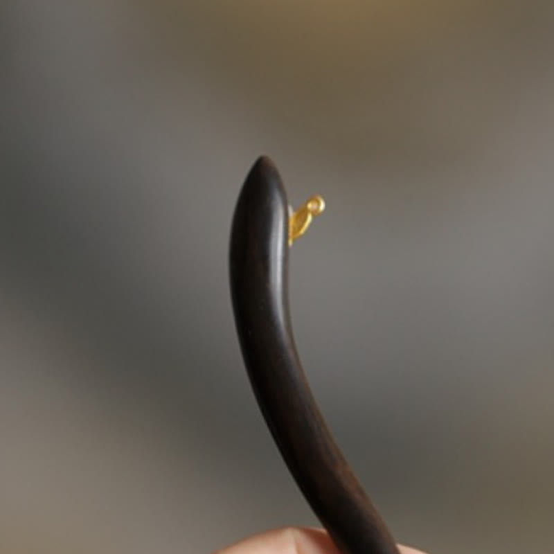 Buddha Stones Auspicious Cloud Sandalwood Rabbit Protection Hairpin - image 22