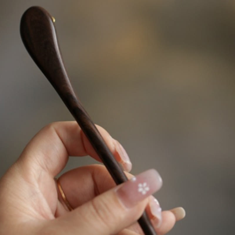 Buddha Stones Auspicious Cloud Sandalwood Rabbit Protection Hairpin - image 17