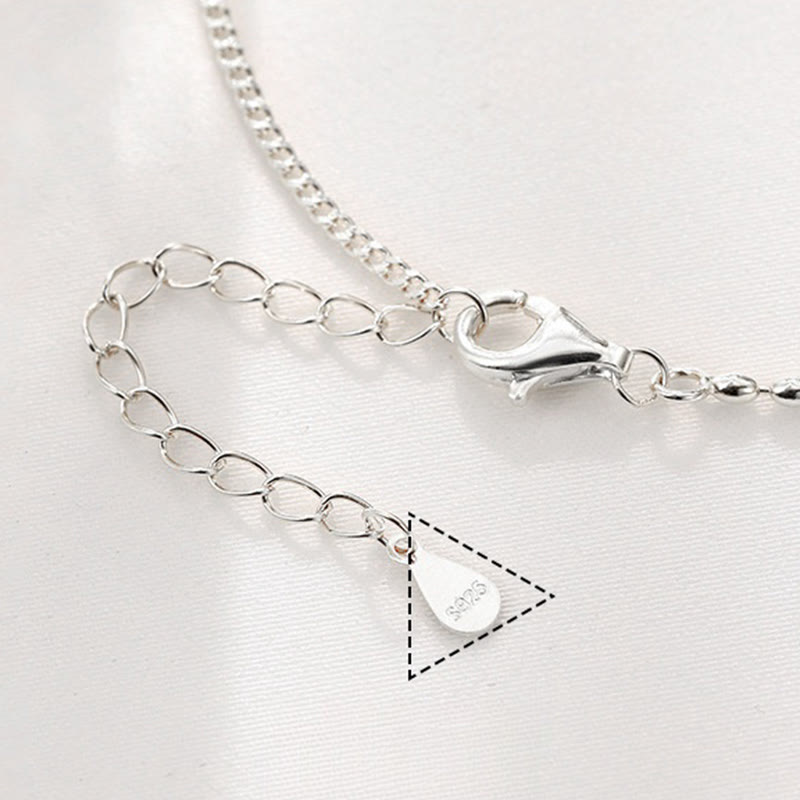 Buddha Stones 925 Sterling Silver Small Beads Red Agate Peace And Joy Blessing Anklet - image 11