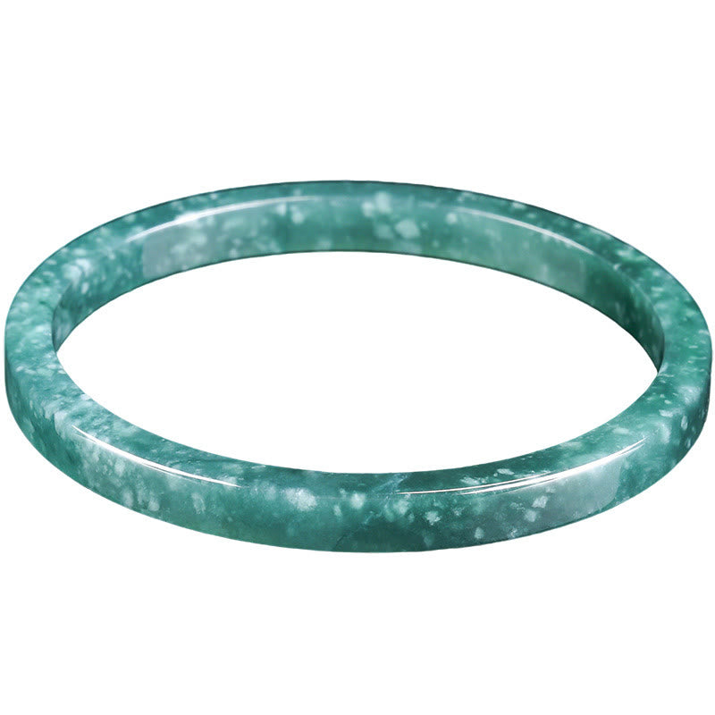 Buddha Stones Natural Jade Abundance Thin Bracelet Bangle - image 8