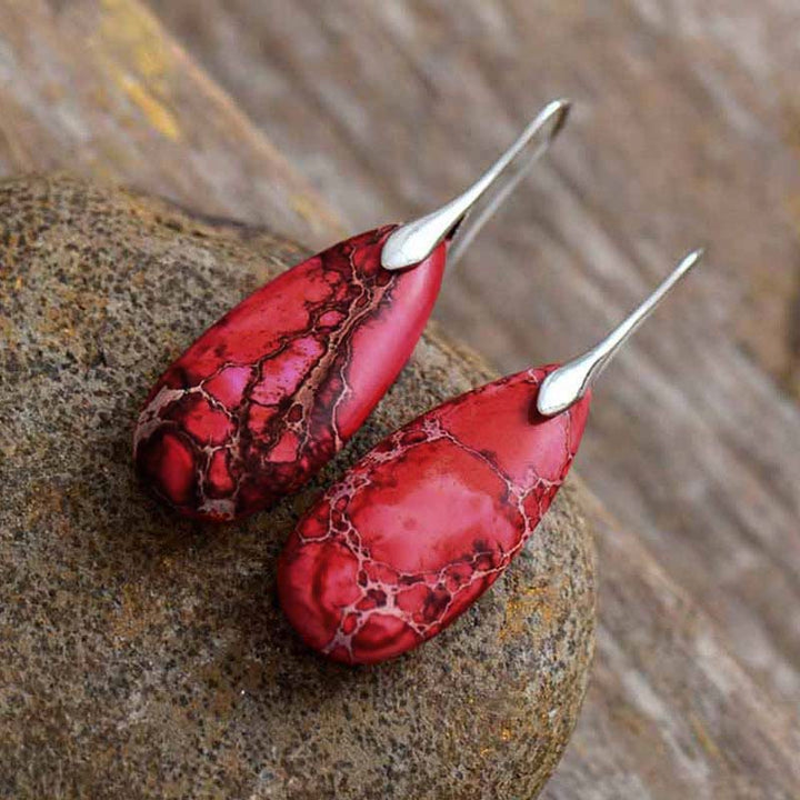 Emperor Stone Healing Crystal Earrings - image 5