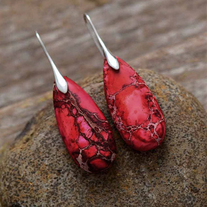 Emperor Stone Healing Crystal Earrings - image 4